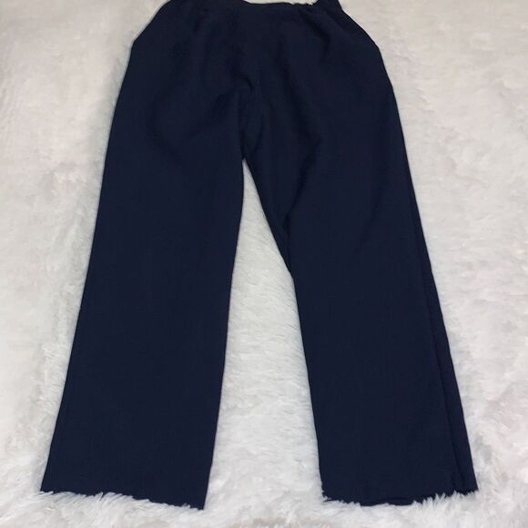 Vintage Navy High Waist Trouser Pants Size 12 Average - Picture 6 of 11